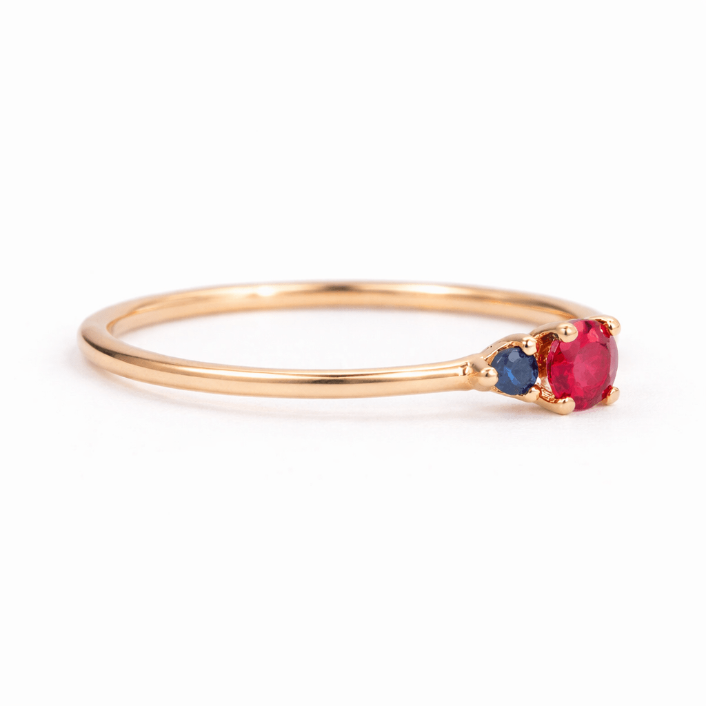 Rhodolite Sapphire Ring Twila - SOVATS
