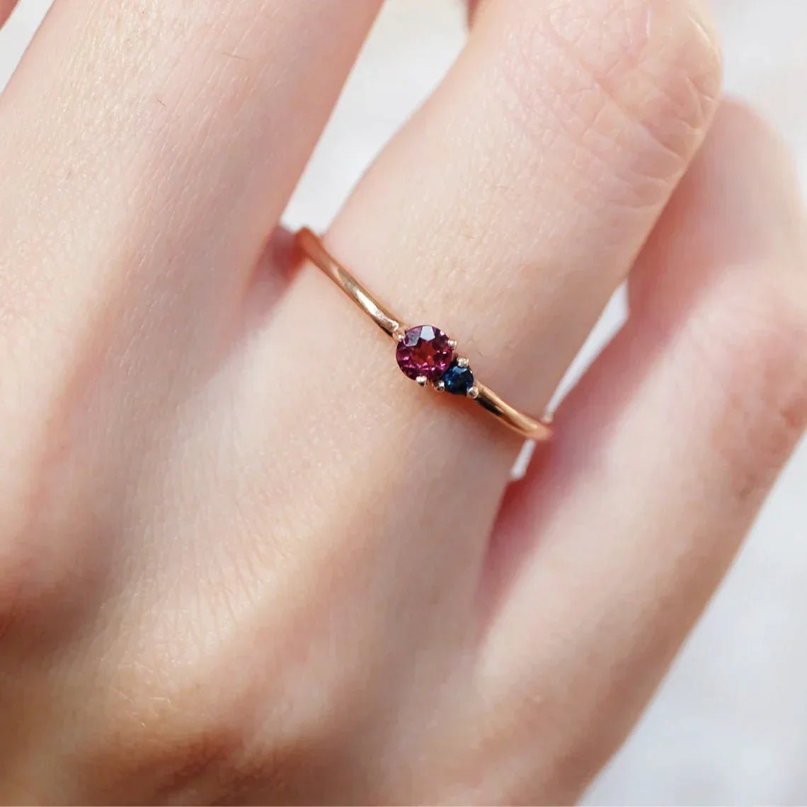 Rhodolite Sapphire Ring Twila - SOVATS