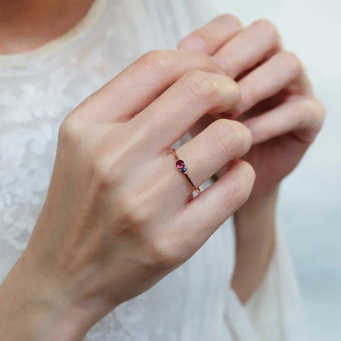 Rhodolite Sapphire Ring Twila - SOVATS