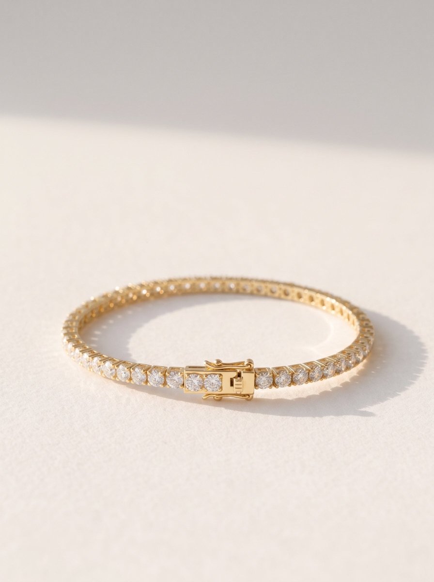 Round Lab Diamond Classic Tennis Bracelet - SOVATS