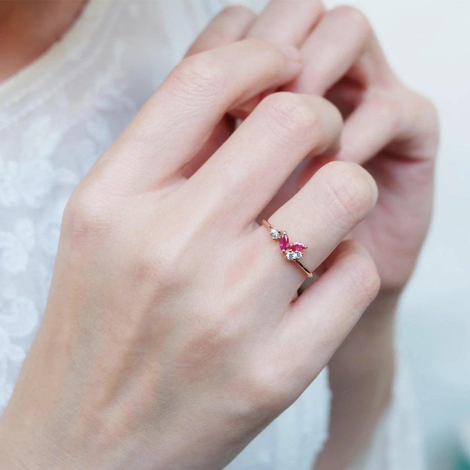 Ruby Diamond Ring Dewi - SOVATS