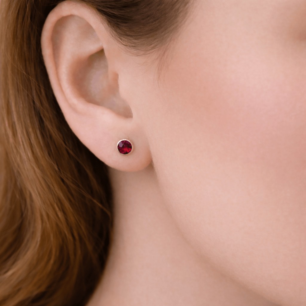 Ruby Earrings Edda - SOVATS