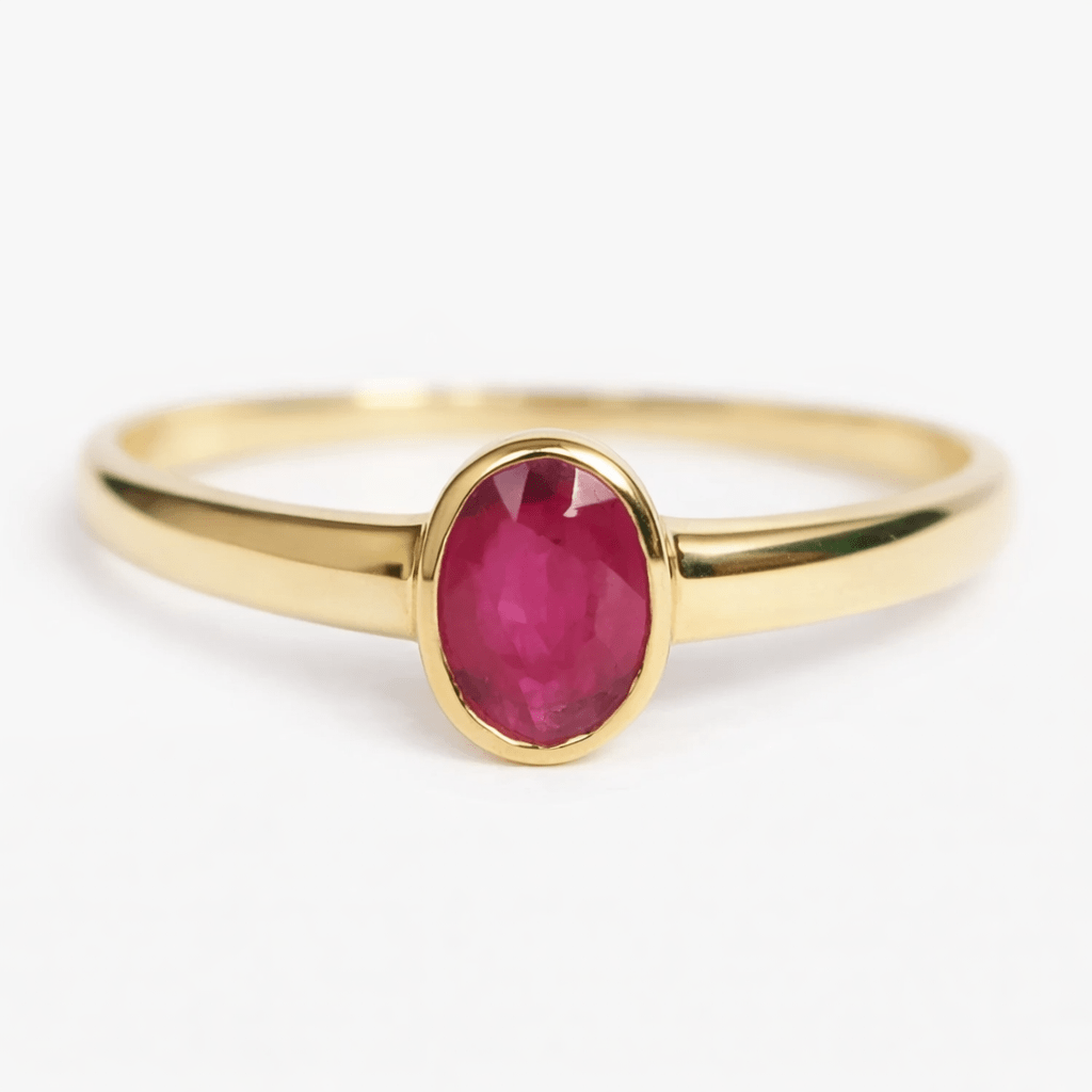 Ruby Solitaire Ring Tertu - SOVATS
