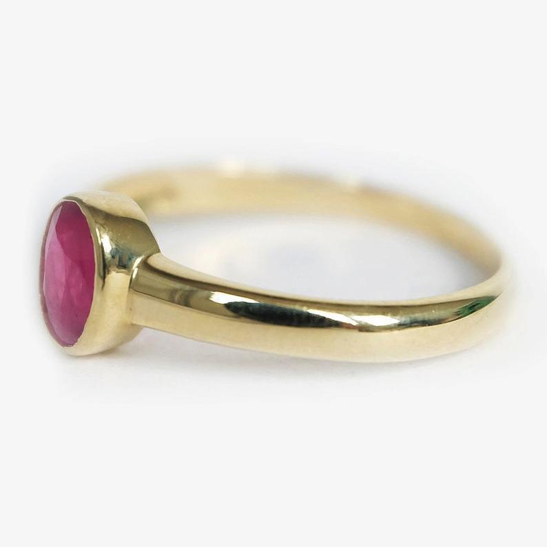 Ruby Solitaire Ring Tertu - SOVATS