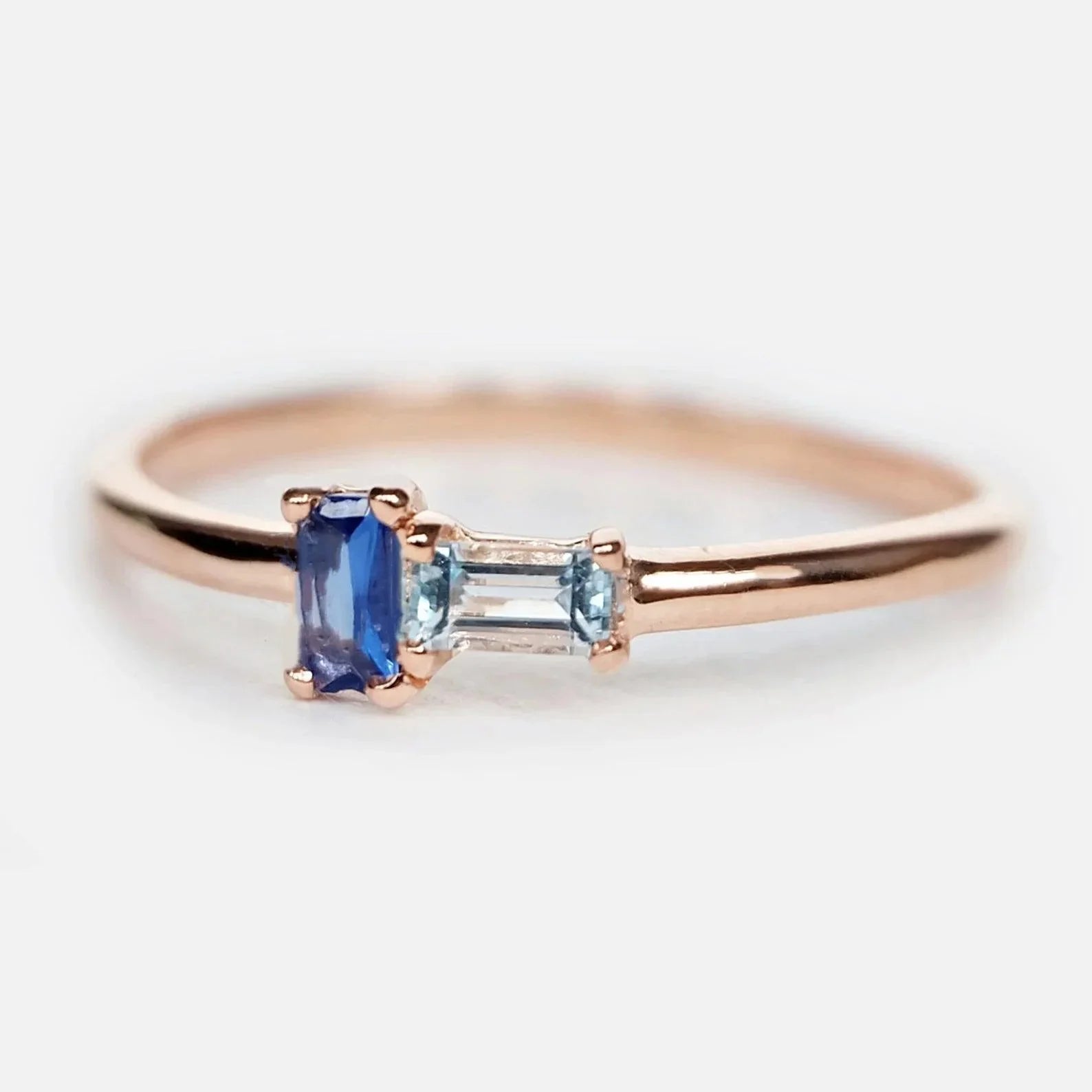 Sapphire Aquamarine Ring Asteria - SOVATS