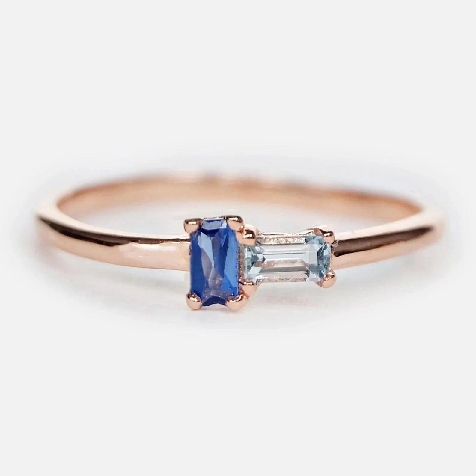 Sapphire Aquamarine Ring Asteria - SOVATS