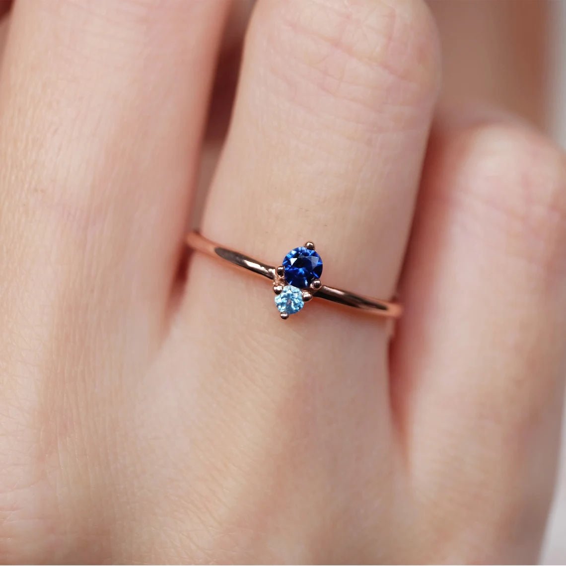 Sapphire Aquamarine Ring Harmonie - SOVATS