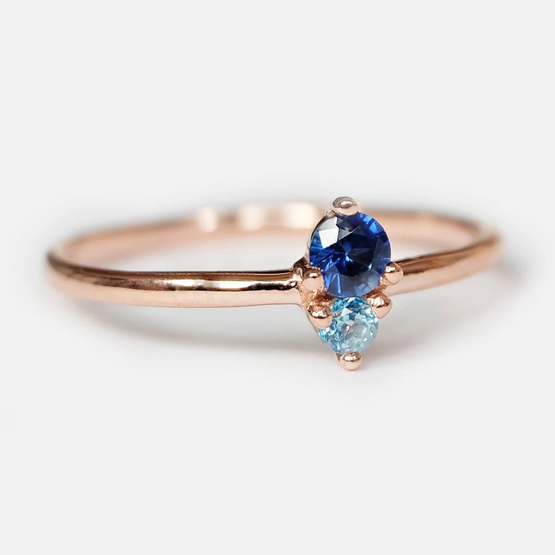 Sapphire Aquamarine Ring Harmonie - SOVATS