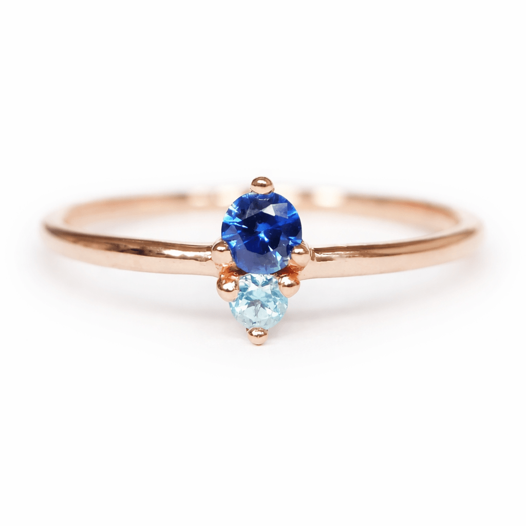Sapphire Aquamarine Ring Harmonie - SOVATS