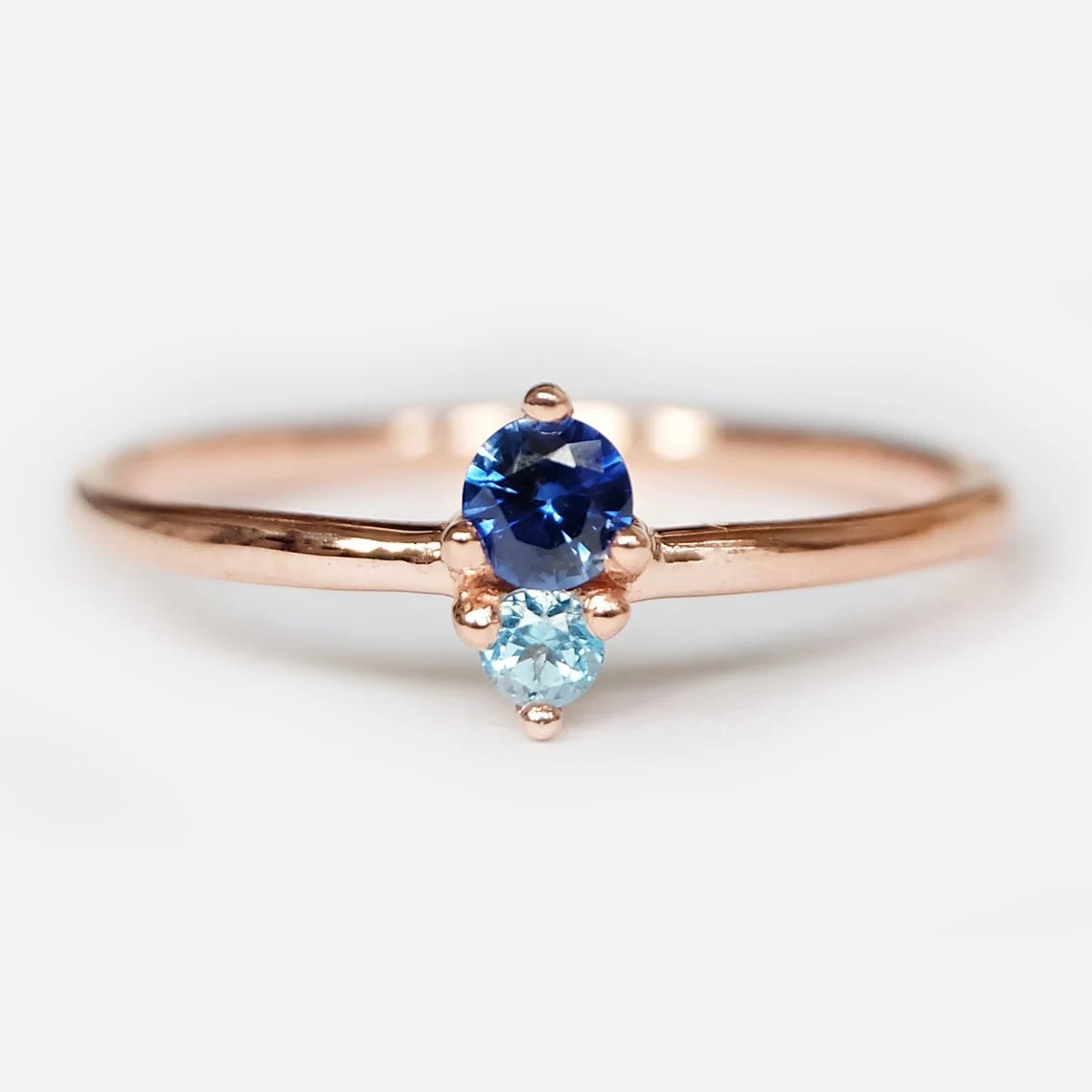 Sapphire Aquamarine Ring Harmonie - SOVATS