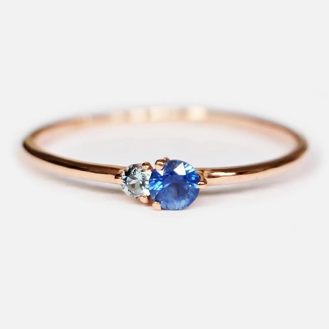 Sapphire Aquamarine Ring Twila - SOVATS
