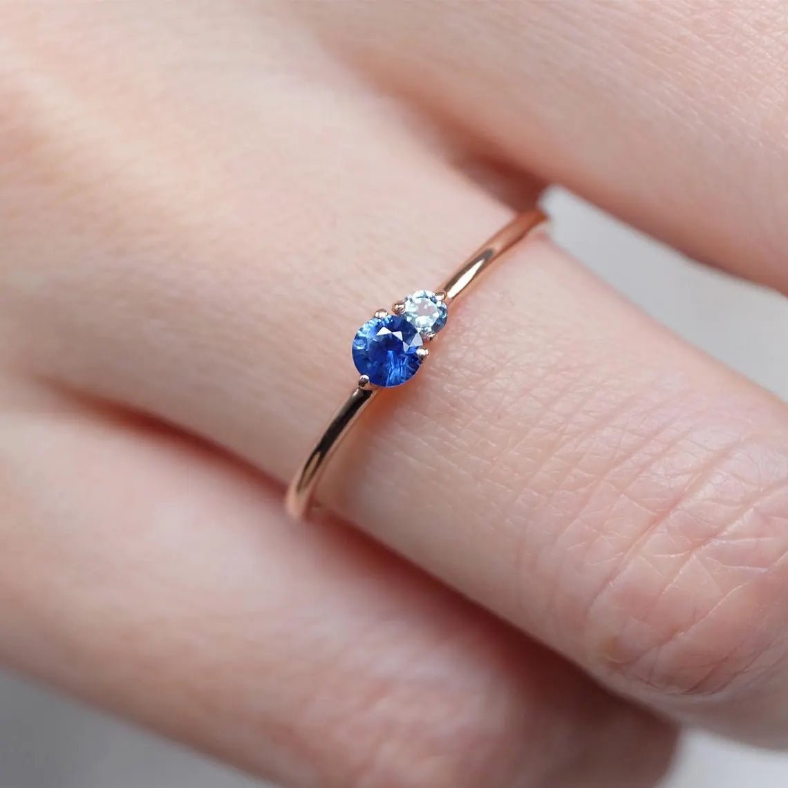 Sapphire Aquamarine Ring Twila - SOVATS