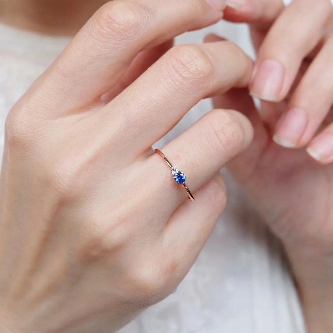 Sapphire Aquamarine Ring Twila - SOVATS
