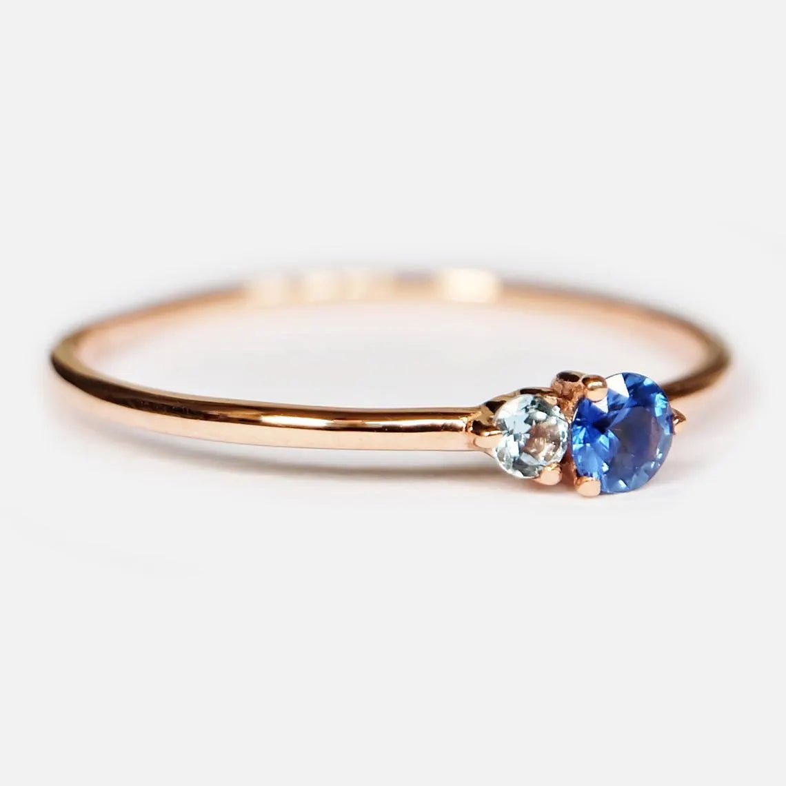 Sapphire Aquamarine Ring Twila - SOVATS
