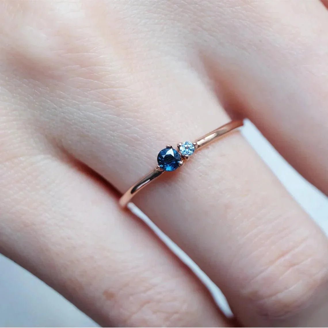 Sapphire Aquamarine Ring Twila - SOVATS