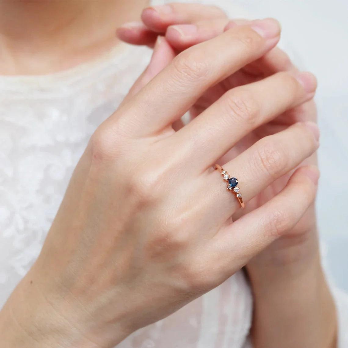 Sapphire Diamond Ring Amiya - SOVATS