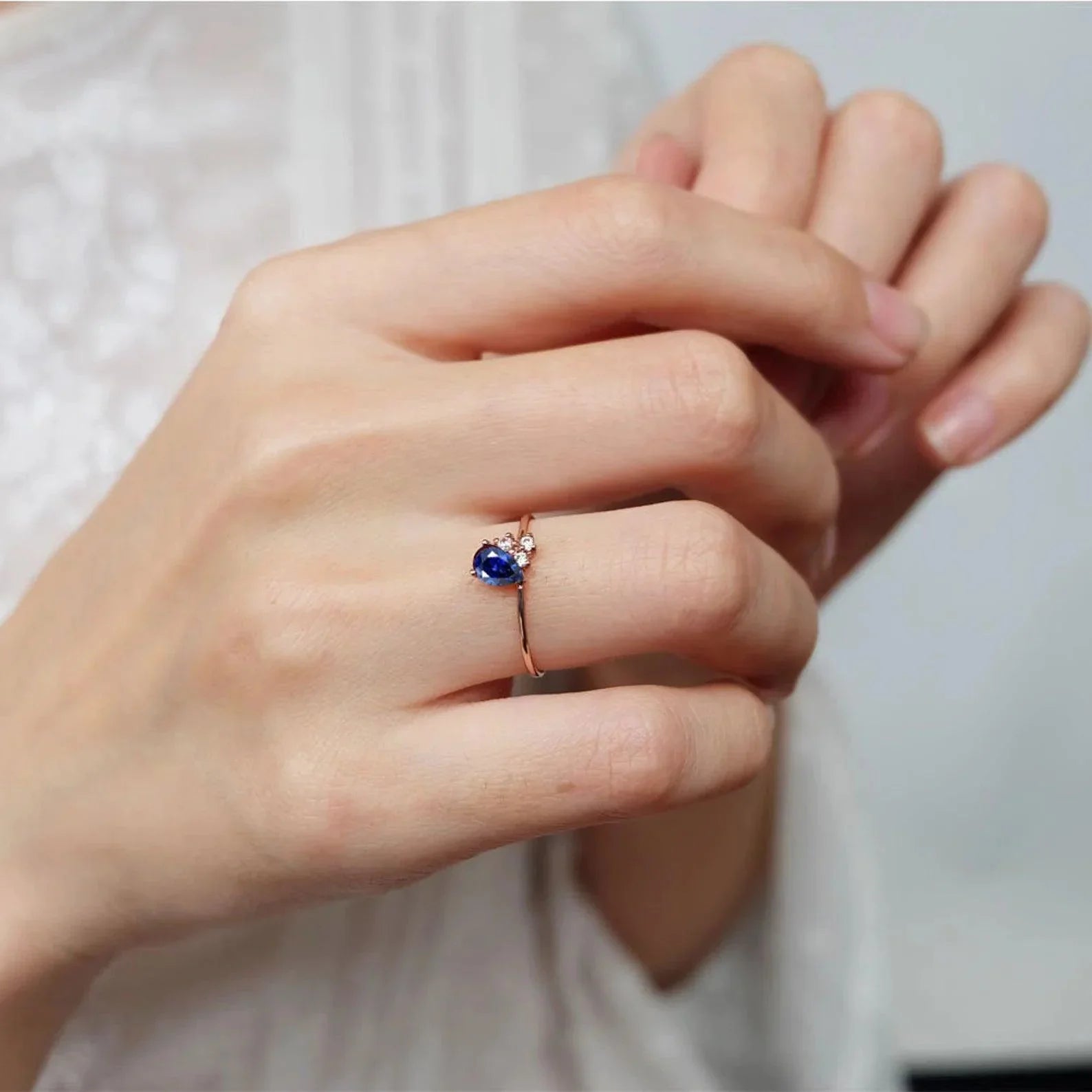 Sapphire Diamond Ring Lin - SOVATS