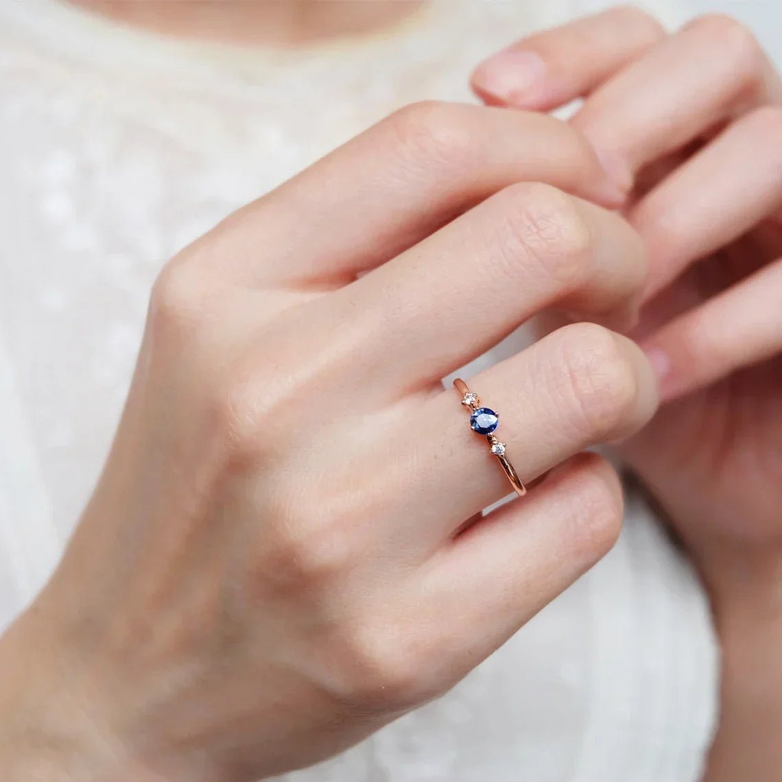 Sapphire Diamond Ring Narcissa - SOVATS