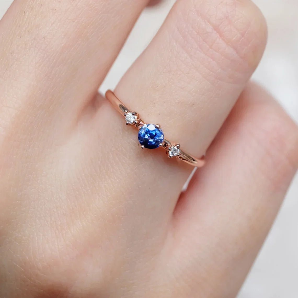 Sapphire Diamond Ring Narcissa - SOVATS