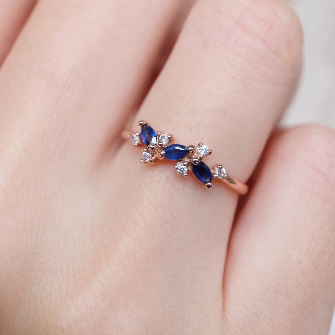 Sapphire Diamond Ring Raella - SOVATS