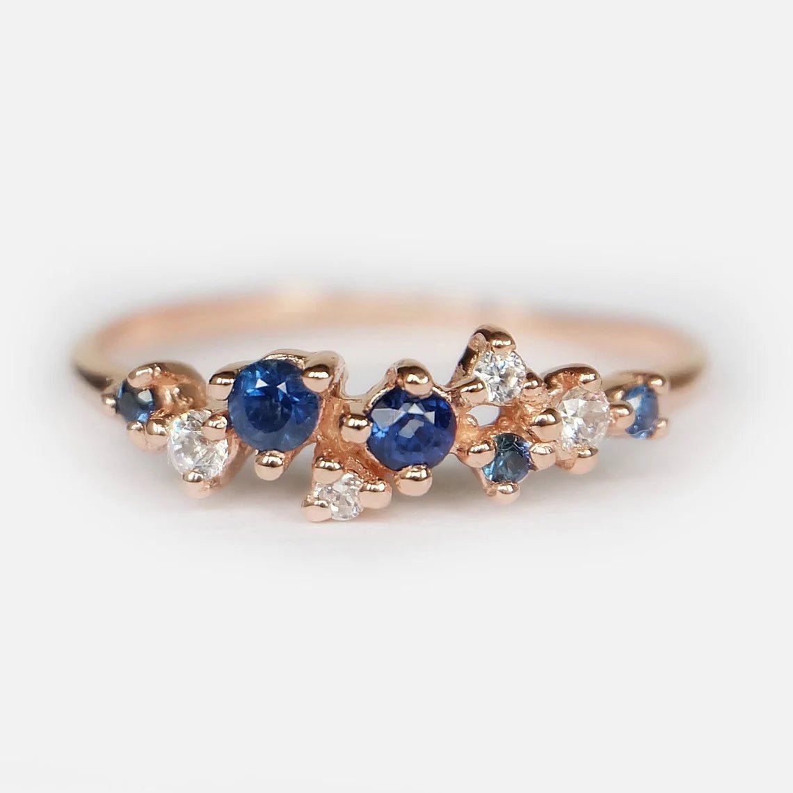 Sapphire Diamond Ring Sona - SOVATS