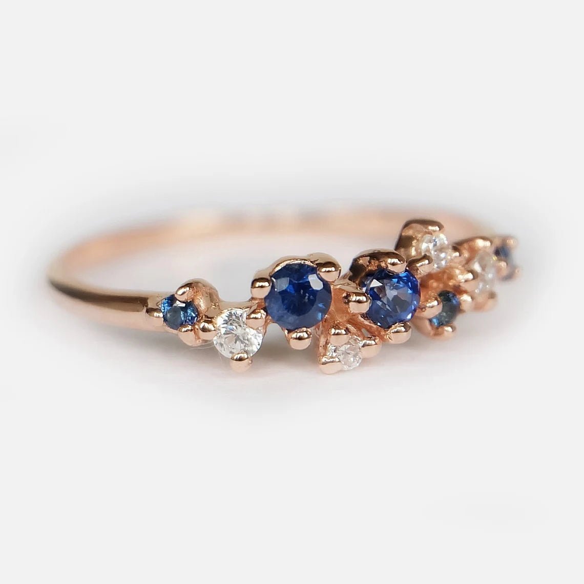 Sapphire Diamond Ring Sona - SOVATS