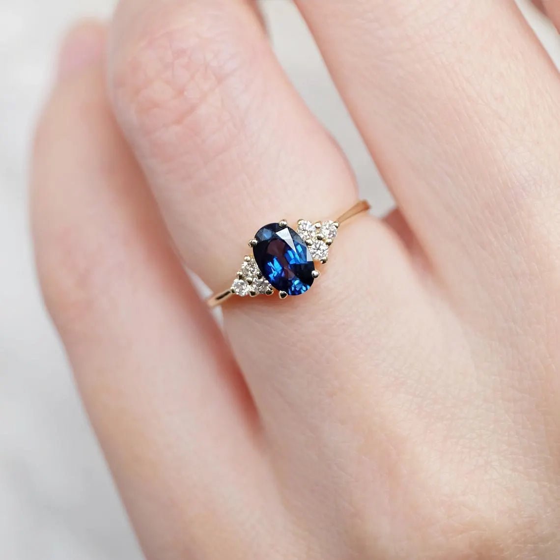 Sapphire Diamond Ring Zoe - SOVATS