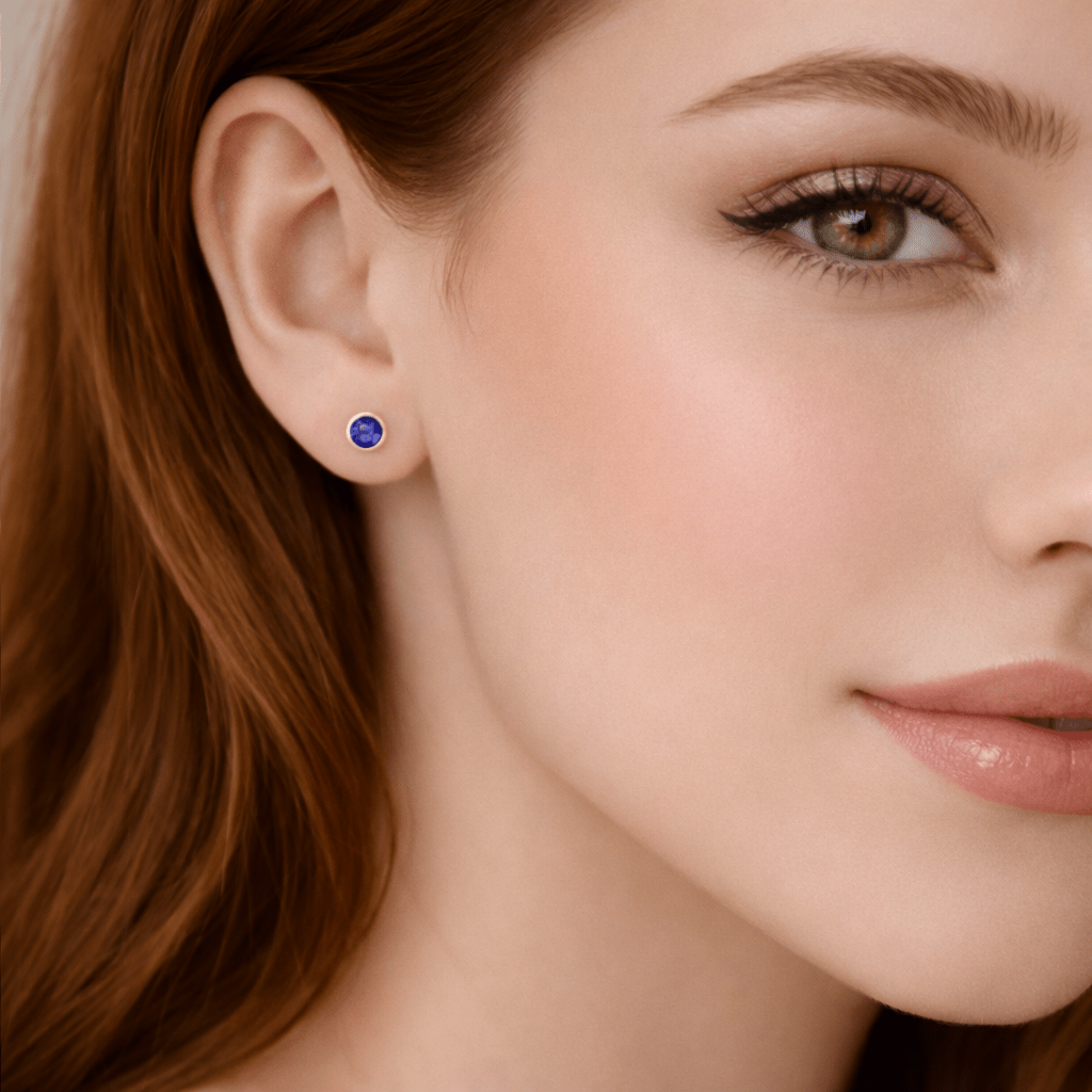 Sapphire Earrings Edda - SOVATS