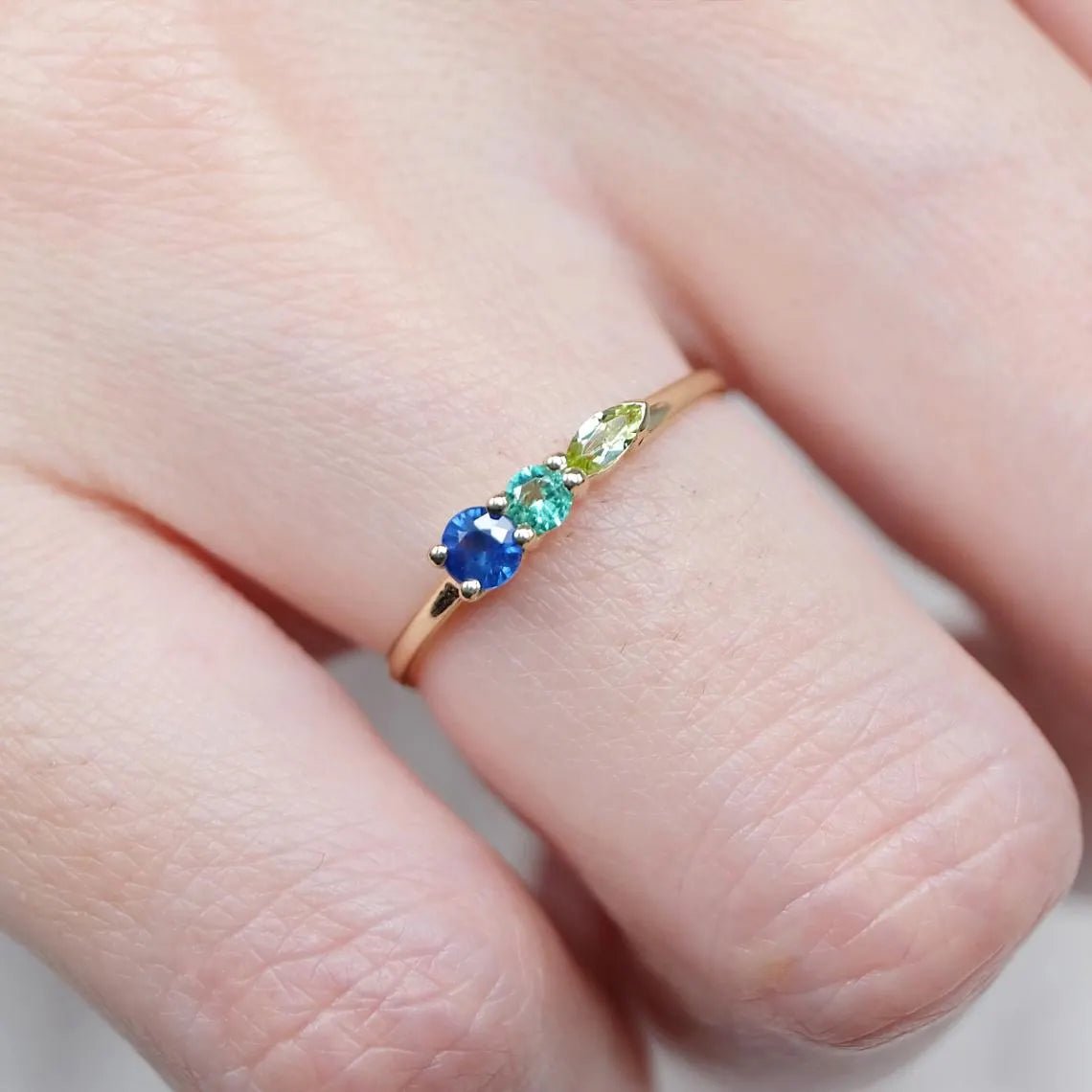 Sapphire Emerald Peridot Ring Chu - SOVATS