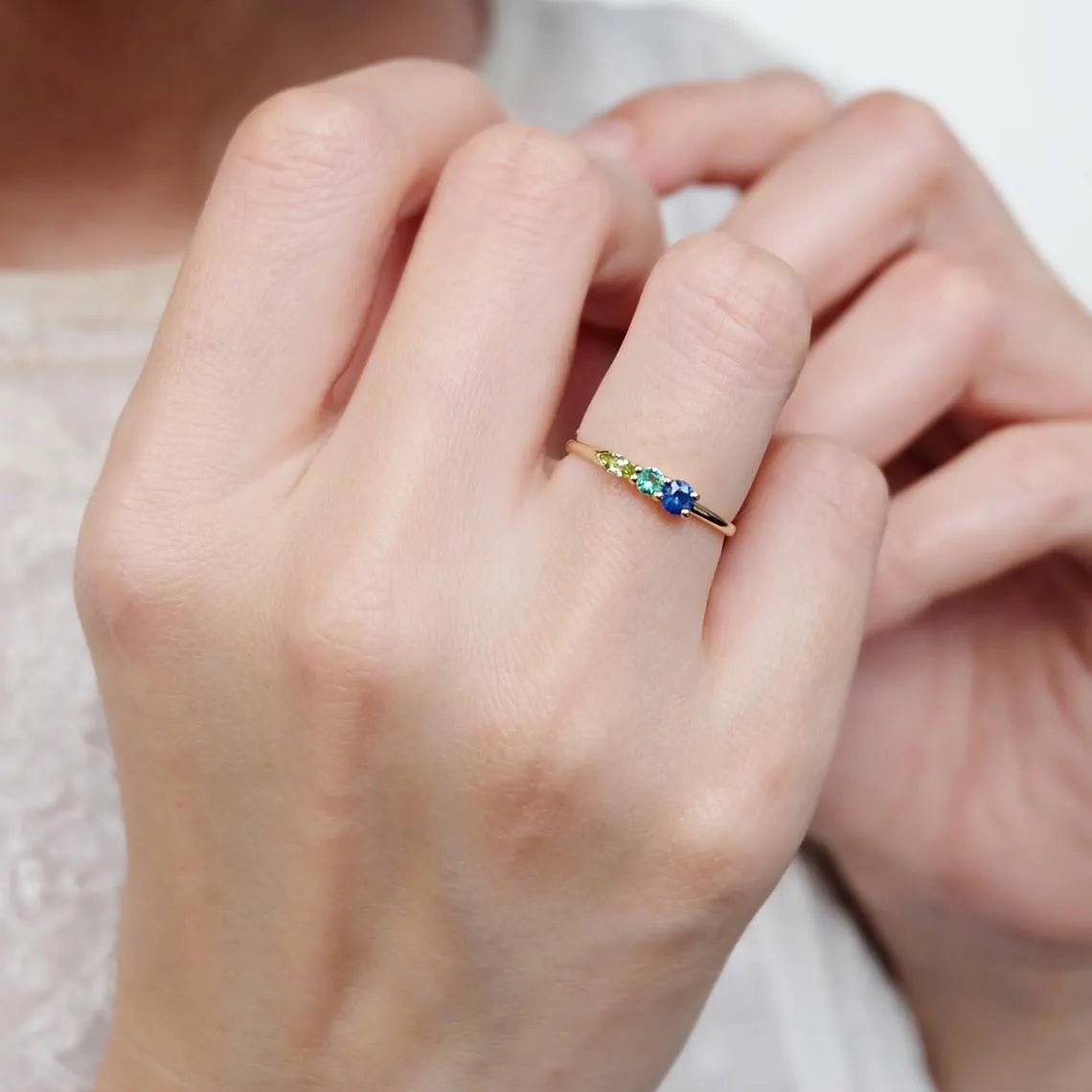 Sapphire Emerald Peridot Ring Chu - SOVATS