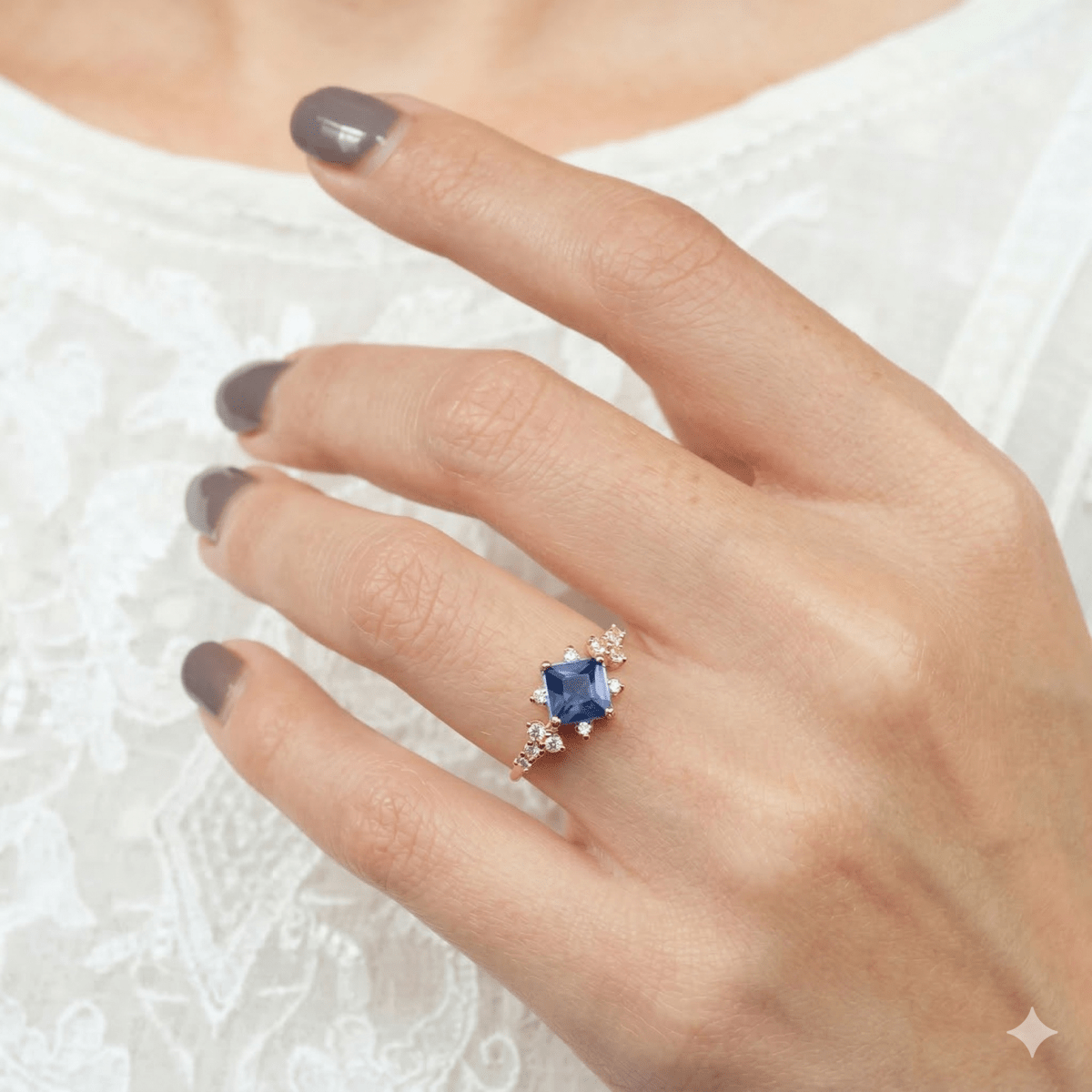 Sapphire Engagement Ring Budur - SOVATS