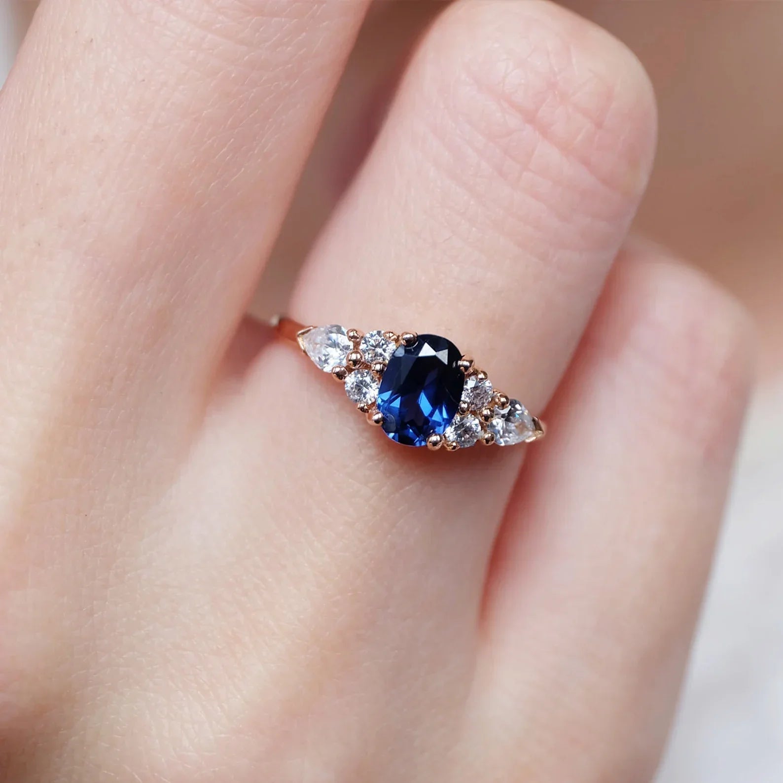 Sapphire Engagement Ring Diana - SOVATS