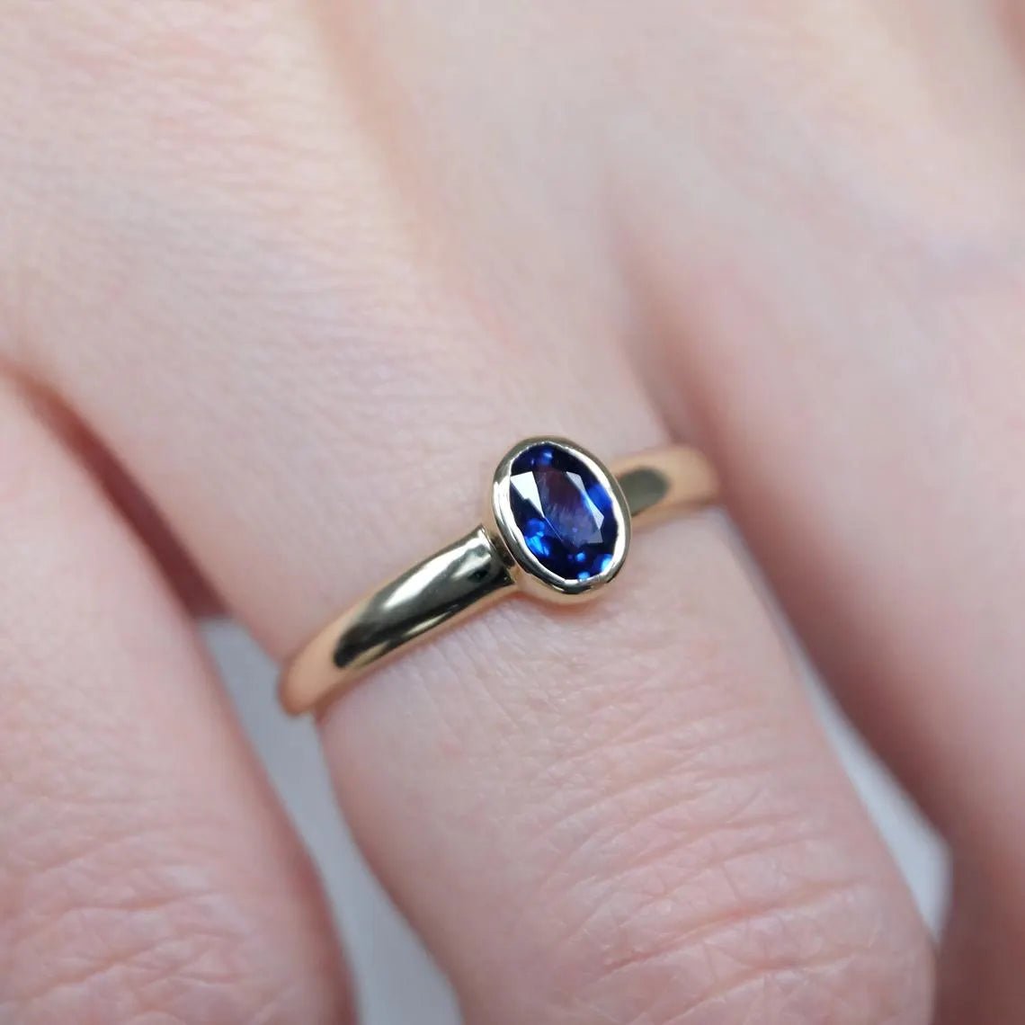 Sapphire Solitaire Ring Tertu - SOVATS