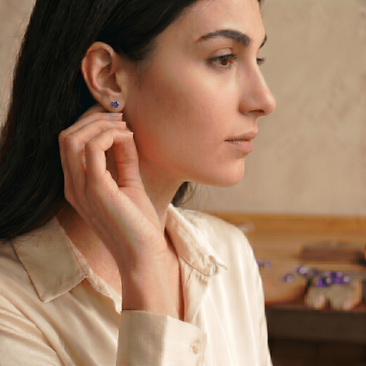 September's Birthstone Earrings Sanaz - SOVATS