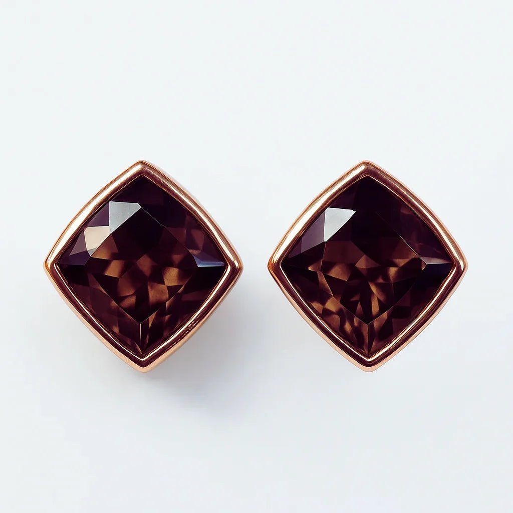Smoky Quartz Earrings Nanda - SOVATS