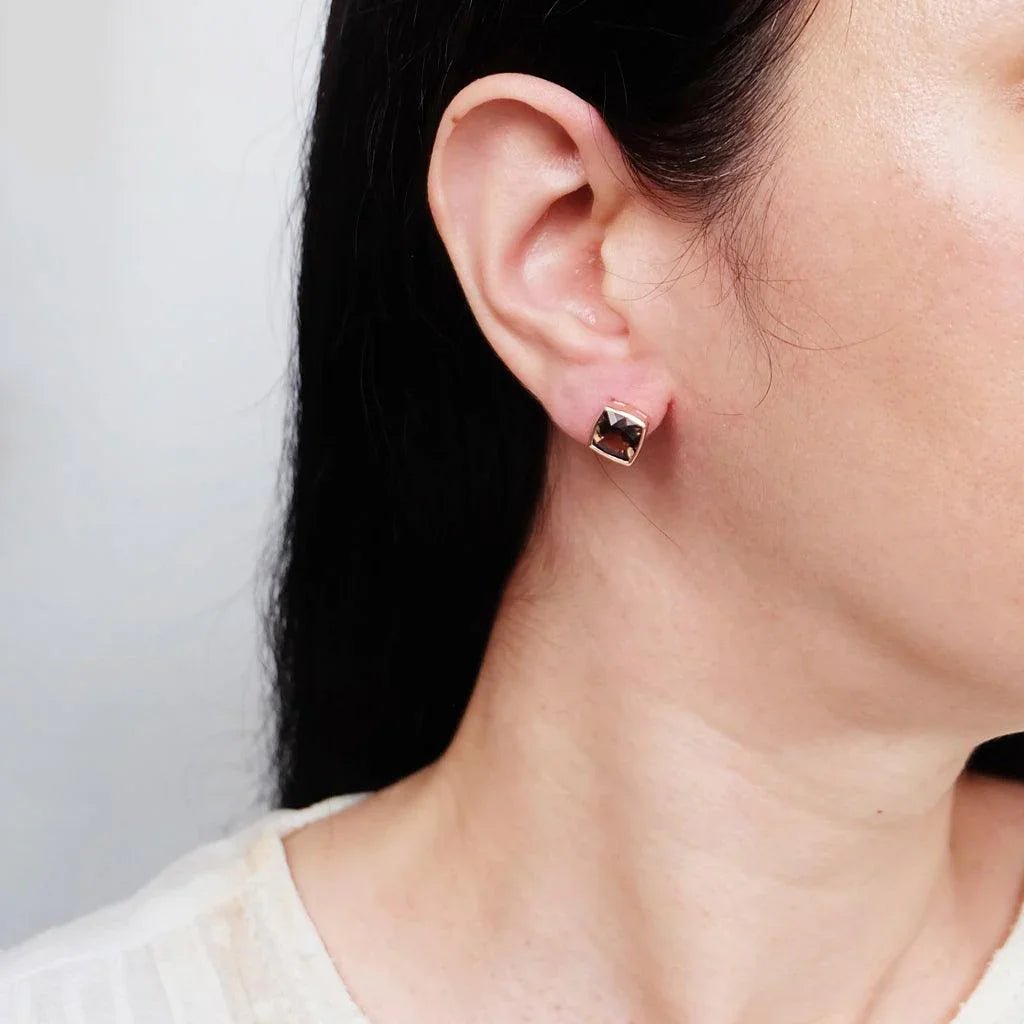 Smoky Quartz Earrings Nanda - SOVATS