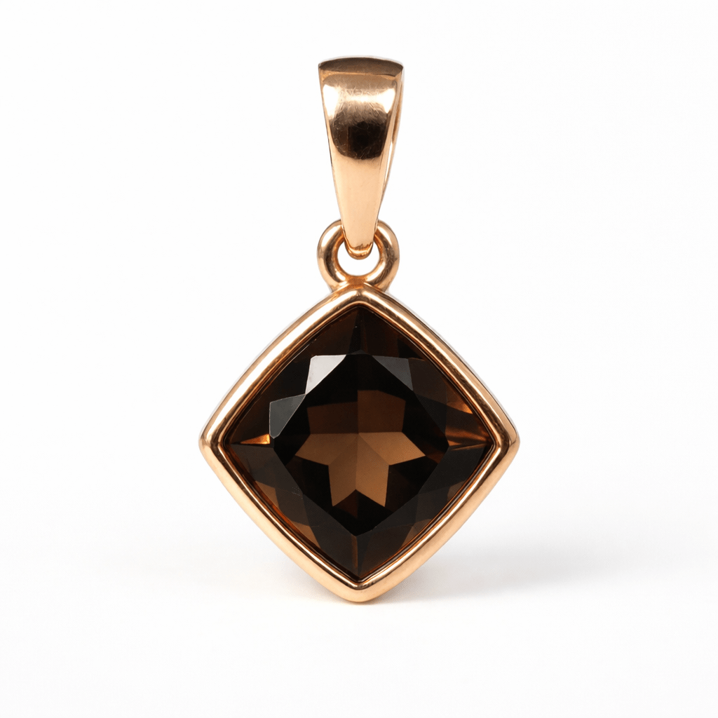 Smoky Quartz Gold Pendant Nanda - SOVATS