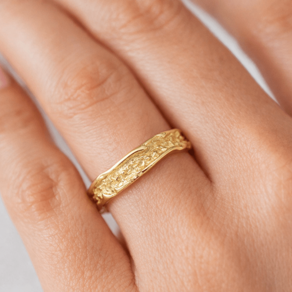 Textured Band Ring Lumen - SOVATS