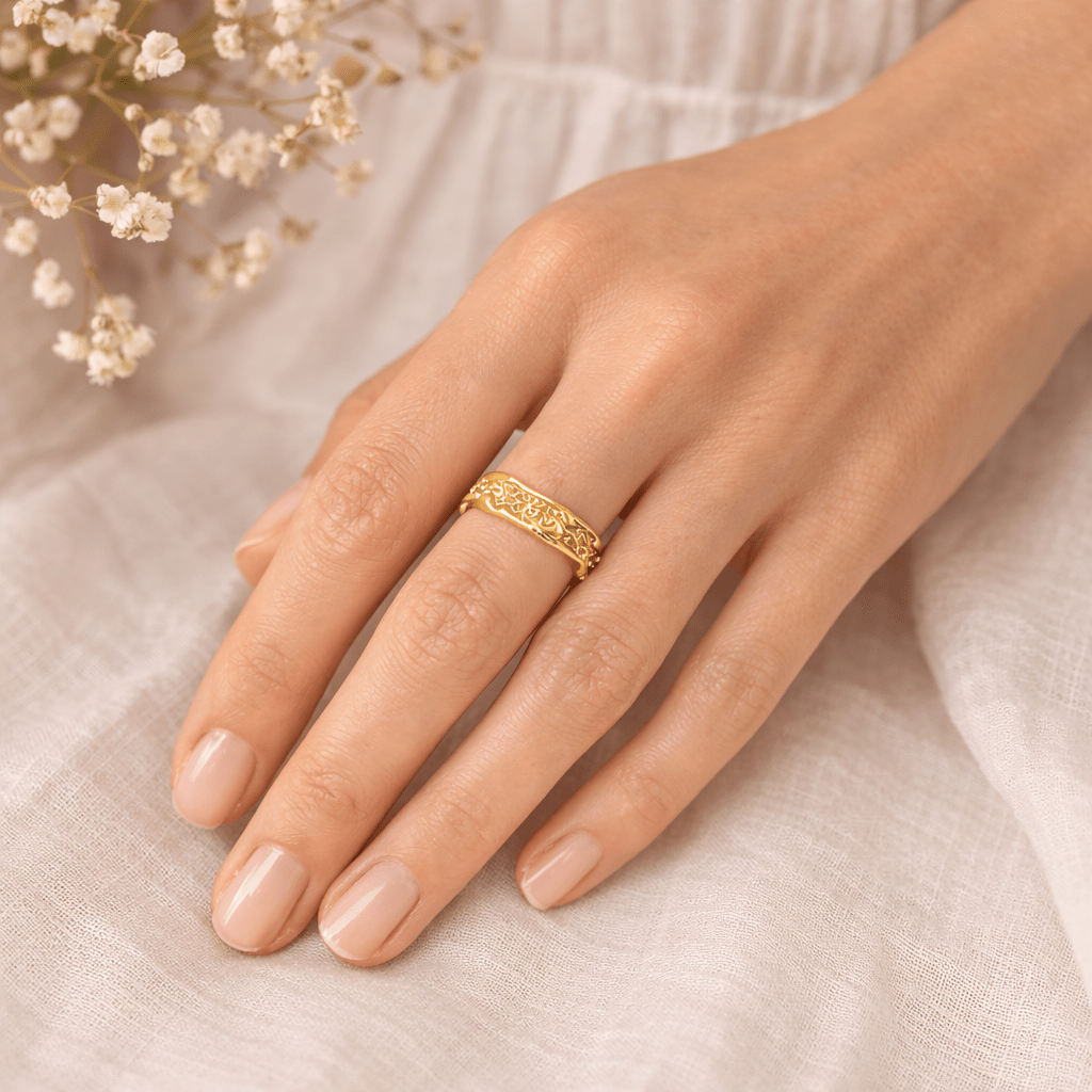 Textured Band Ring Lumen - SOVATS