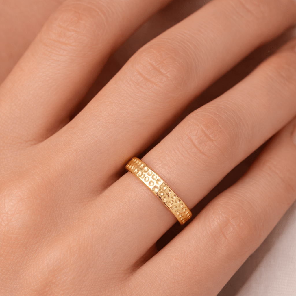 Textured Band Ring Mohsin - SOVATS