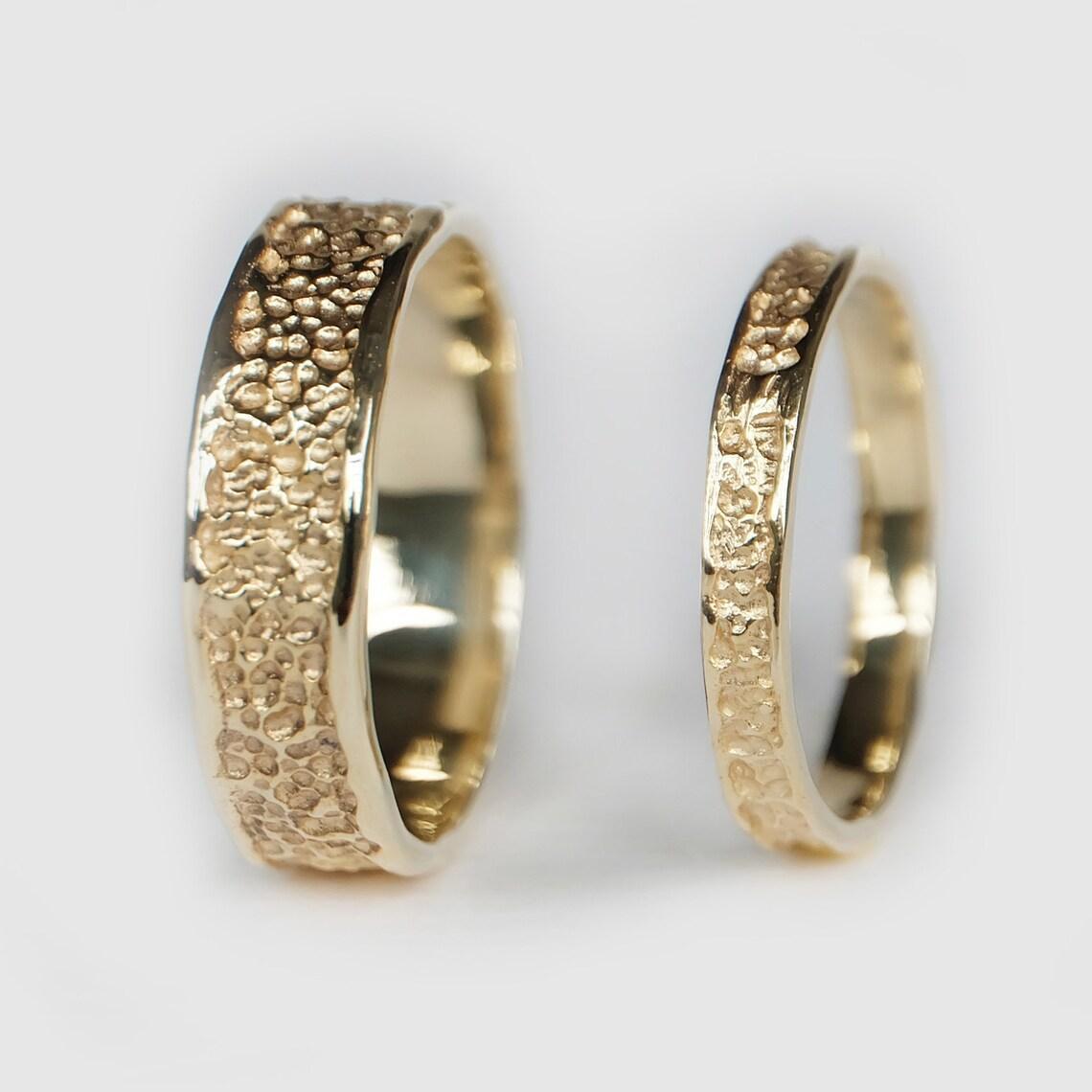 Textured Wedding Ring Set Nasar - SOVATS