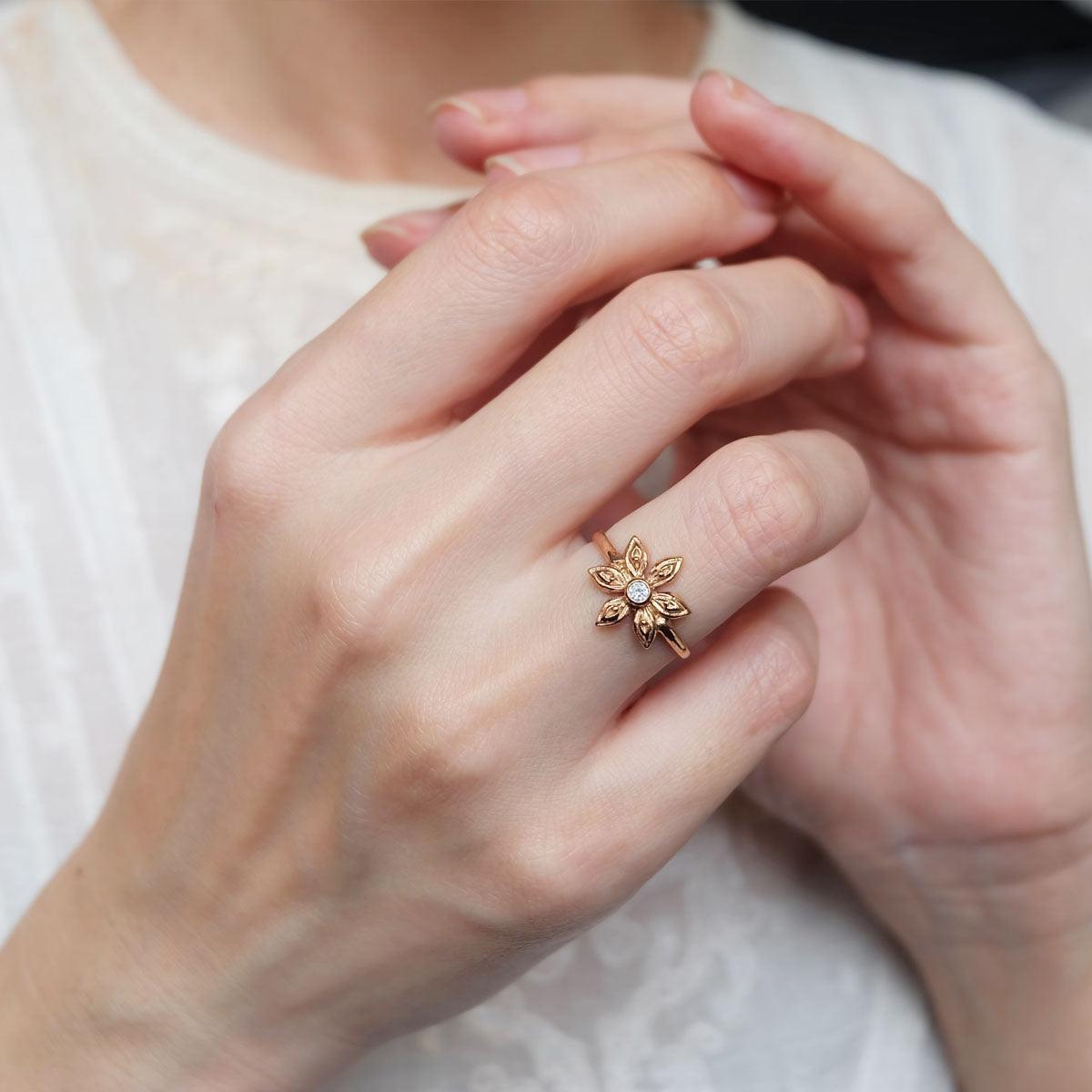 Thai Art Inspired Ring Jasmine - SOVATS