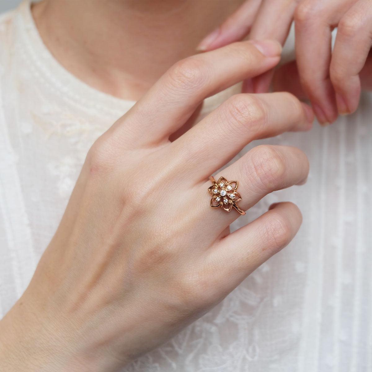 Thai Art Inspired Ring Lotus - SOVATS