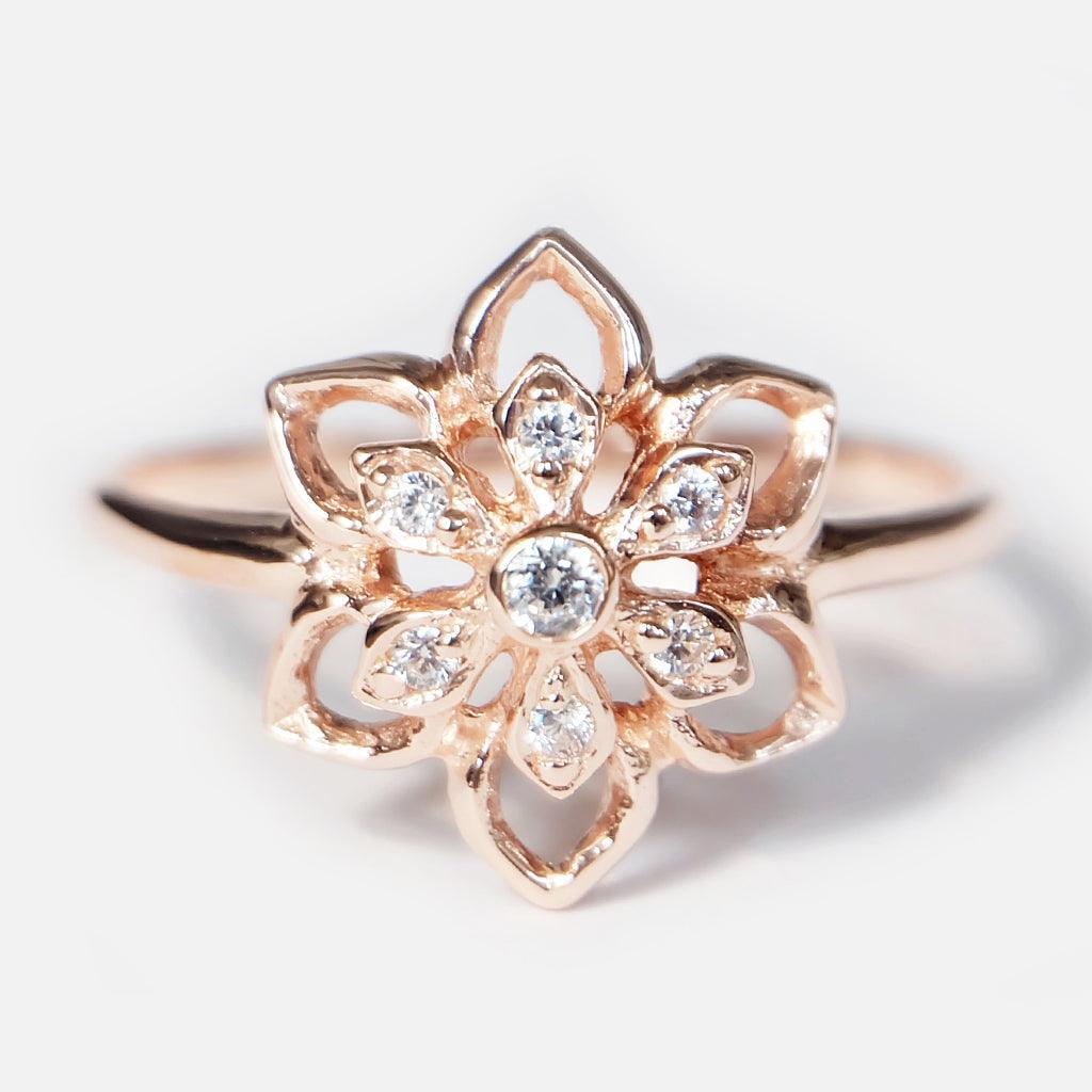 Thai Art Inspired Ring Lotus - SOVATS