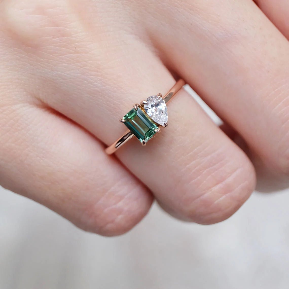 Toi et Moi Tourmaline Ring Marian - SOVATS