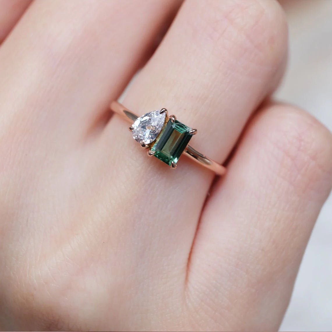 Toi et Moi Tourmaline Ring Marian - SOVATS