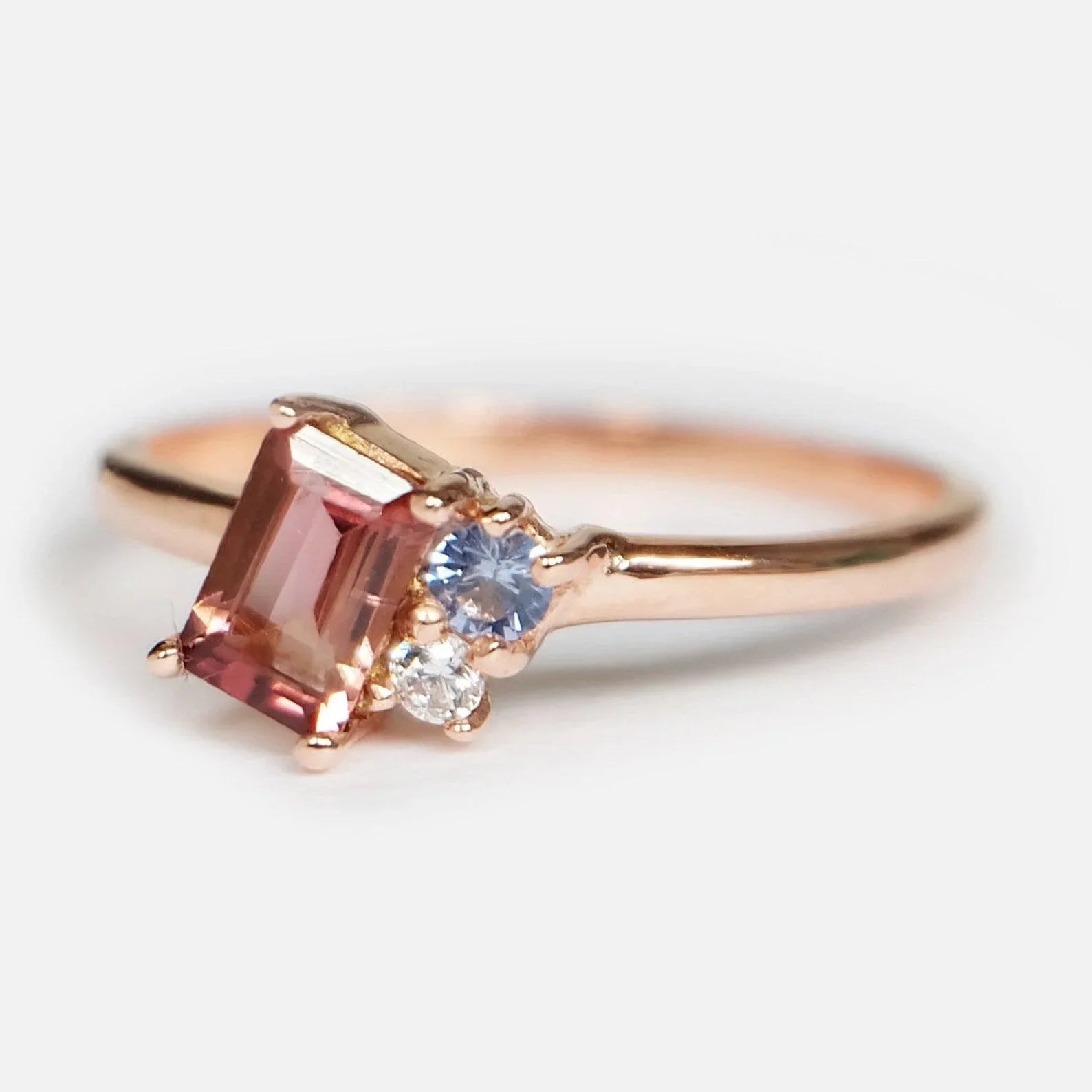 Tourmaline Tanzanite Diamond Ring Tiphaine - SOVATS