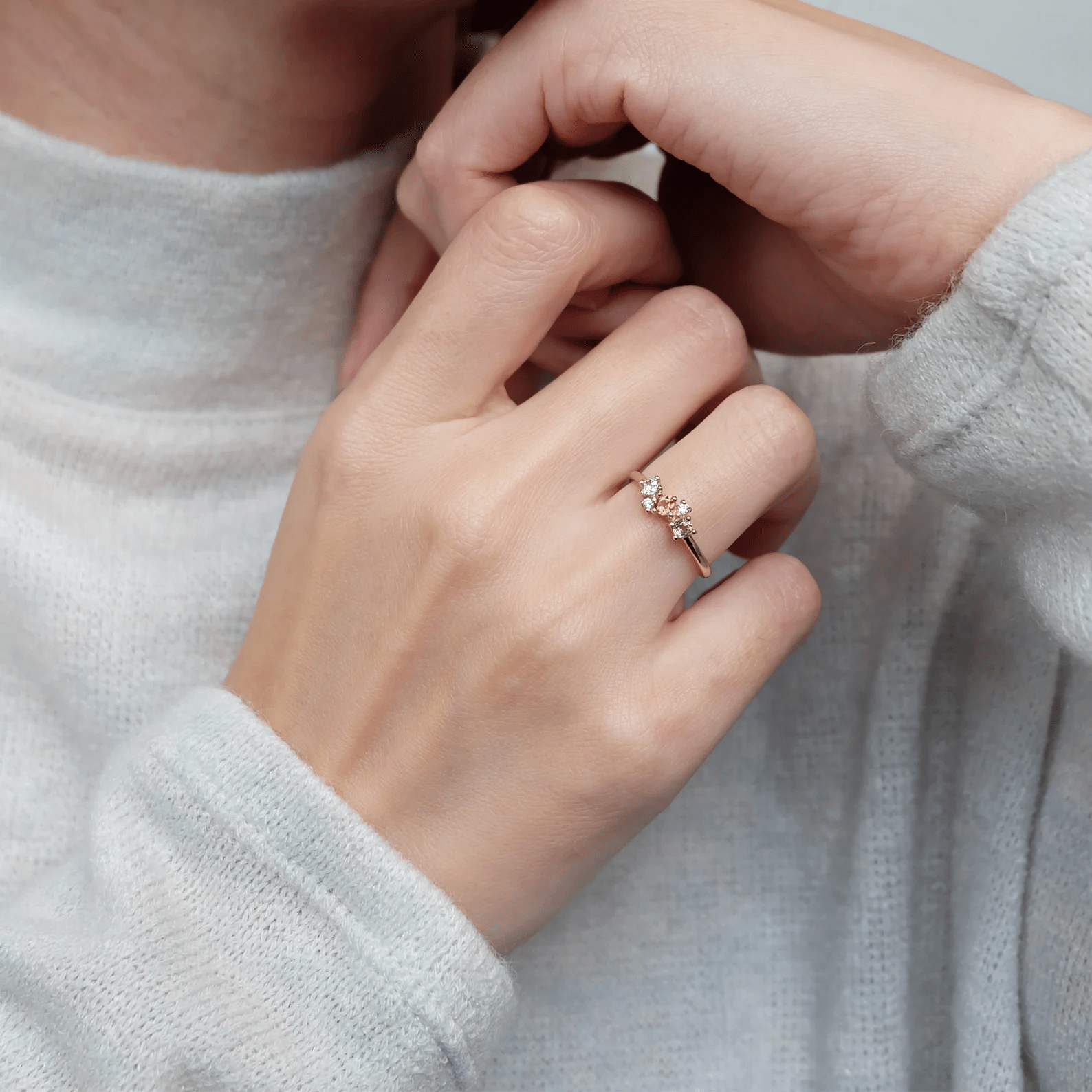 Triple Birthstone Ring Duri - SOVATS
