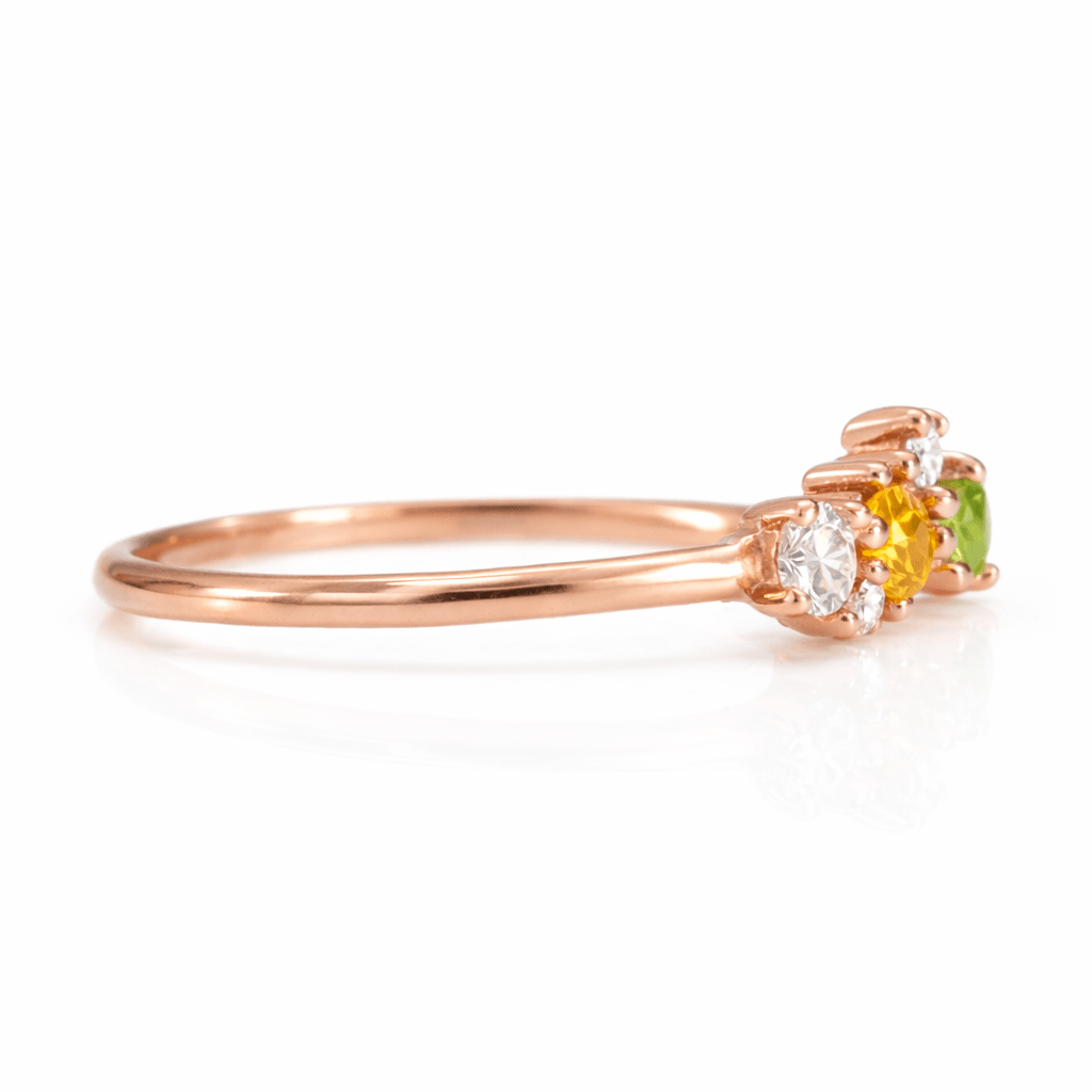 Triple Birthstone Ring Duri - SOVATS