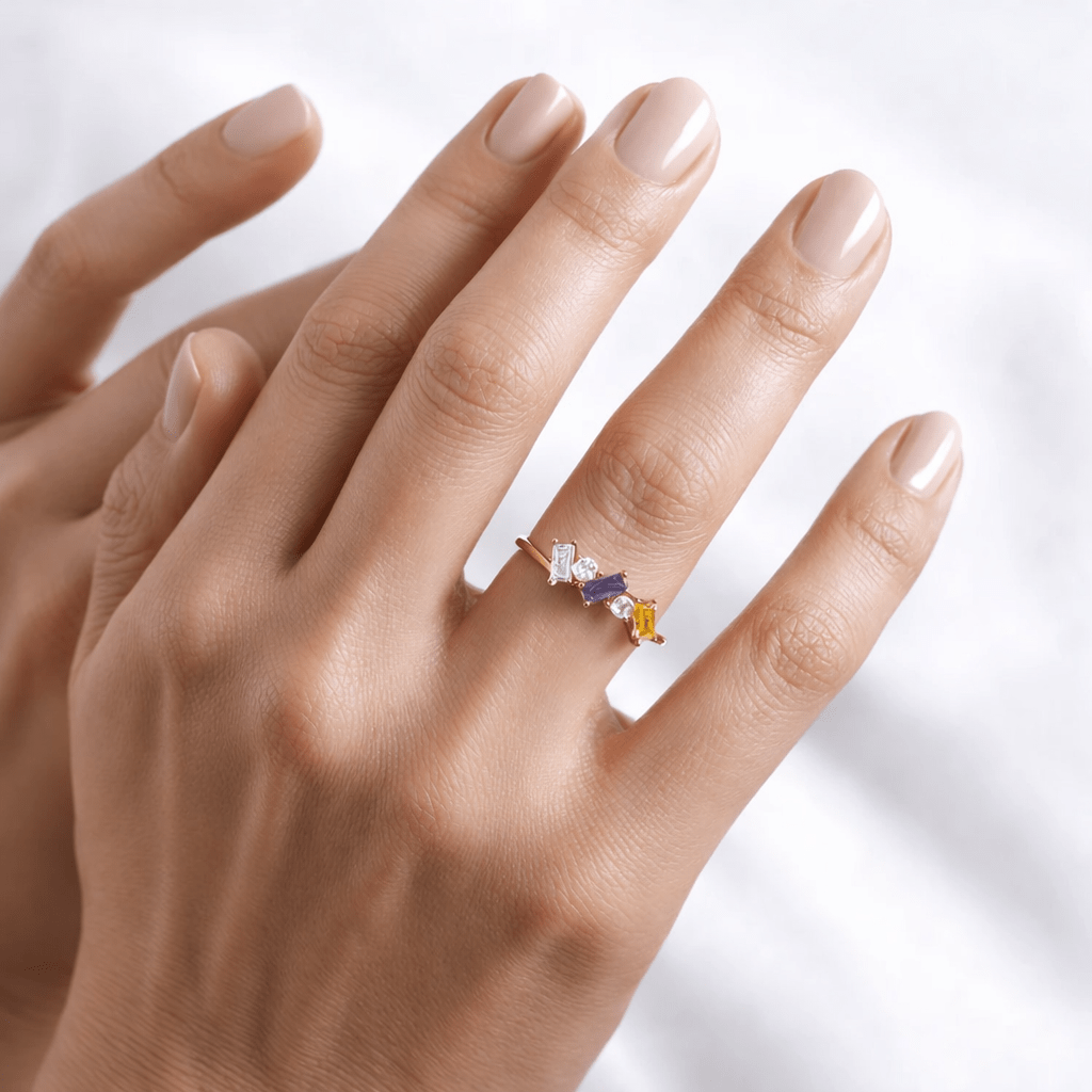 Triple Birthstone Ring Joan - SOVATS